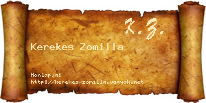 Kerekes Zomilla névjegykártya